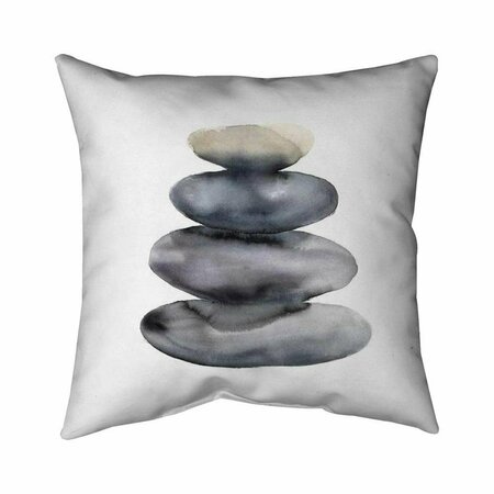 BEGIN HOME DECOR 26 x 26 in. Four Hot Stones-Double Sided Print Indoor Pillow 5541-2626-SL26